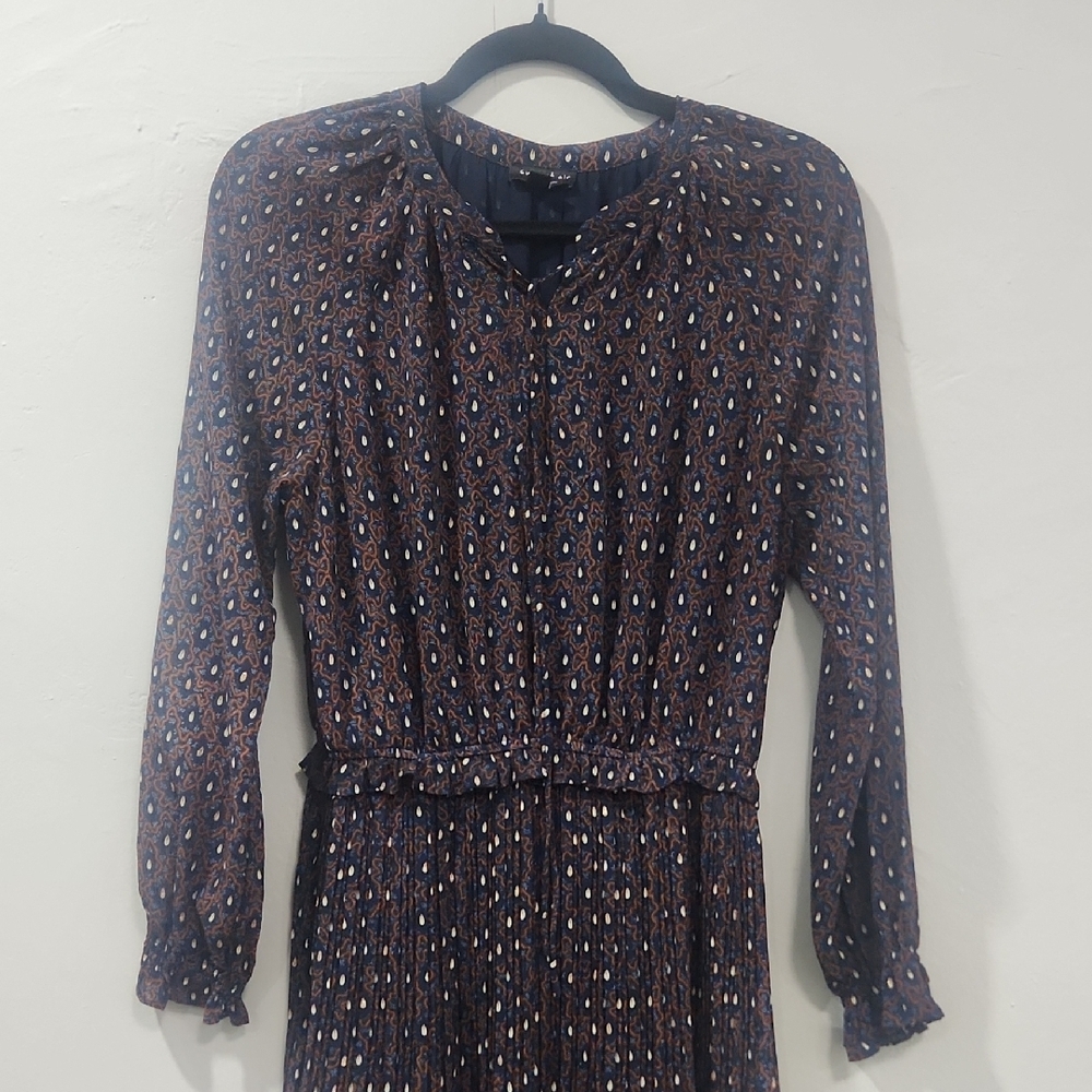 Current Air Black Dress with White and Pink Dots - Picture 2 of 4